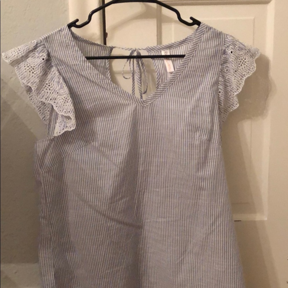 Seersucker top